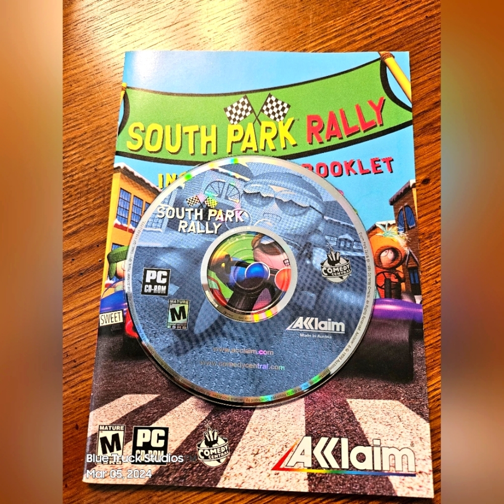 South Park Rally PC CD-ROM Game Comedy Central Windows 95/98